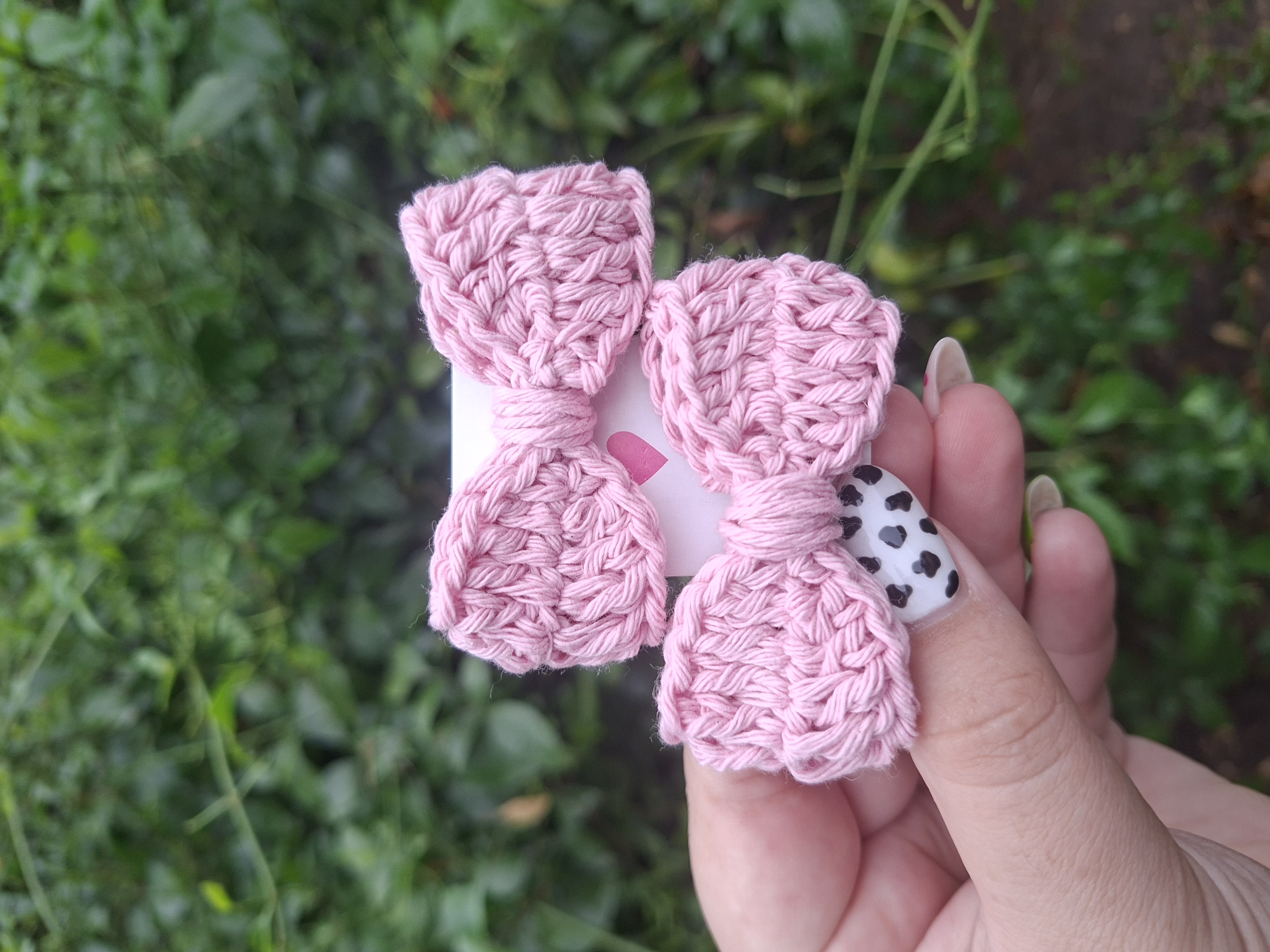 Hebilla moño rosa